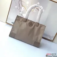 在飛比找Yahoo!奇摩拍賣優惠-潮品爆款 TORY BURCH 美國輕奢時尚 灰色馬里奧帆布