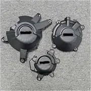 Engine Timing Part Covers for Honda CB650R CBR650R CBR650F CB650F CBR650R Carbon Fiber Texture Motorcycles Engine Cover Protection Case Engine Guards Starter Cover(1set)