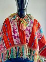 Peruvian poncho ceremonial Andean culture
