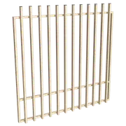 ProtectorAl 1201-1500W x 1500H Primrose Aluminium Batten Garden Gate