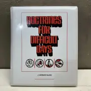 Doctrine for Difficult Days by J. Vernon McGee Cassettes W/Case New & Sealed