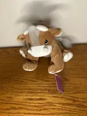Precious Moments Tender Tails Brown Bull 7 Plush Enesco 1998 Vintage new tags