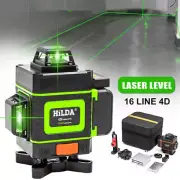 16 Lines Laser Level 4D 360° Cross Line Measure with Lift Base & Remote Control