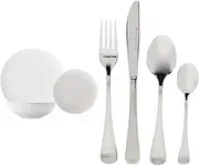 [Maxwell & Williams] White Basics Diamonds Dinner Set 12pce Gift Boxed + MW COSMOPOLITAN 16PC CUTLERY SET