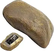 Hiddens Rock Key Box - Simulated Stone Key Box | Waterproof Fake Rock Key Hiders Lock Box, Fake Stone With Secret Compartment, Resin Simulated Stone Key Case for Keys, Cash