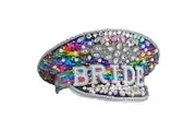 Bride To Be Hat Rainbow Sequin Captain Cap Hens Party Bridal Shower Wedding
