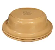 Mikasa Bob Van Allen SUEDE GX825 Tan 10 1/8” Double Decker Casserole Baker & Lid