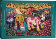 Art & Fable, My Cow by Guido Vedovato, 500 Piece Fine Artwork Premium Adult Jigsaw Puzzle