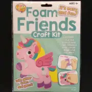 Foam Friends Craft Kit - Just Peel and Stick - Unicorn #2 - Makes 1