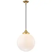 Gloss White Sphere Pendants Lights Period Brass Traditional Lighting Inspirations