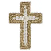 Willow & Silk Handmade 32cm Weave Cross Hanging Wall/Room/Home Art/Decor Natural