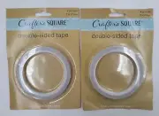 (2) Crafter's Square Double-side tape. 0.3 in x 33 ft (8 mm x 10 m).