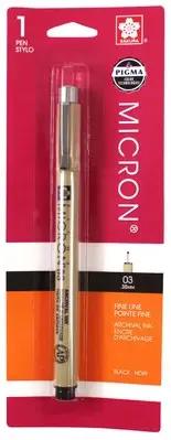 Sakura Pigma Micron Pen 03 .35mm-Black 30381