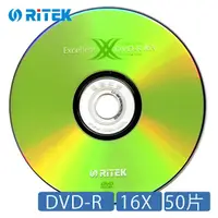 在飛比找蝦皮商城優惠-【Ritek錸德】X系列 16X DVD-R 50片 DVD