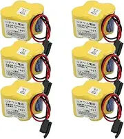 QULONG (6-Pack BR-2/3AGCT4A 6V 4400MAH Non Rechargeable Lithium Battery Replace for A98L-0031-0025 A98L00310025 BR-2/3AGCT4A BR2/3AGCT4A ﻿