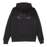 Lord Of The Rings Textured Logo Hoodie - Black