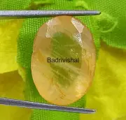 26 Ct Natural Fresh Flawless Ceylon Yellow Sapphire Loose Oval Cut Gemstone 4JUI