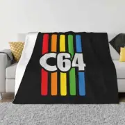 Commodore 64 Computer Retro Throw Blanket 50x40inch