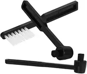 Toyvian 3Pcs Vinyl Stylus Brush Static Turntable for Gentle Record Player Needle Maintenance for Various Vintage Turntables and Music Enthusiasts