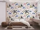 3D Floral Seamless Wallpaper Wall Mural Removable Self-adhesive 167