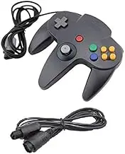 DARLINGTON & Sohns Black Controller for Nintendo 64 N64 Joystick Black Gamepad Joypad + Extension Extension Extension Cable Gamepad