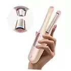 Flat Iron Curling Iron - Cordless Mini Hair Straightener and Curler 2 in 1