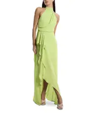 Bcbg Halter Draped Gown