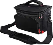 [FOSOTO] Anti-Shock Camera Case Bag with Raincover Compatible for Nikon D3500 D3200 D5600 D5300 D7500 D7200 D610, Canon EOS 6D MarkII 4000D 2000D,Sony Alpha A7RIII 68K for DSLR/SLR Lenses Accessories,