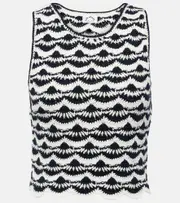 [The Upside] The Upside Woodstock Viva crochet cotton top AU 16 black