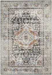Jai Grey & Rust Rug