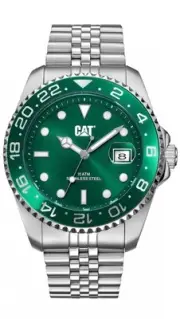 Caterpillar R-Type date steel watch AO14111323