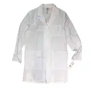 Cherokee Scrubs Men's 38" Lab Coat Style CK412 White Size M NWT