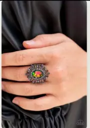 Paparazzi ASTRAL ATTITUDE multi OIL SPILL ring