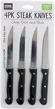 Leona Co 4pc Stainless Steel Serrated Steak & Tomato Knife Knives Paring