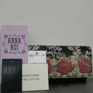 全新 Anna sui 牛皮長夾 皮夾  專櫃正品