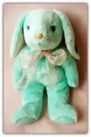 Easter Ty Mint Colored Plush Bunny Hippity 14" NWT
