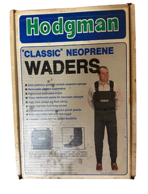 Hodgman Neoprene Chest Waders Size ML – Style 13468 Fishing Gear NEW (Box Dirty)
