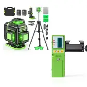 Laser Level 360 Self Leveling with Tripod-Elikliv Laser Detector for Green Be...