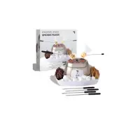 SHARPER IMAGE Electric Tabletop S'mores Maker for Indoors Serving Tray