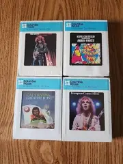 Peter Frampton, Cat Stevens + factory sealed 1970's Columbia House 8 Track tapes