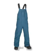 Volcom Barkley Insulated Bib Overall Kid's Snow Pants, Cobalt, Large
