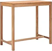 Garden Bar Table 110x60x105 cm Solid Teak Wood Home Furniture Setting