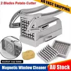 Kitchen French Fries Slicer 2-Blade Potato Chipper Chip Cutter Chopper Maker AU