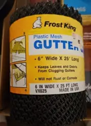 Frost King Plastic Mesh Gutter Guard 6 In Wide By 25 Ft Long