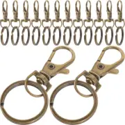 Metal Keychain Swivel Lobster Clasp Swivel Snap Hooks Lobster Clasp Key Rings