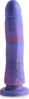 Strap U Magic Stick Silicone Dildo with Glitter, 20 cm Size, Purple/Pink