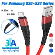 3A USB C Fast Charging Cord Charger Data Cable For Samsung S24 S23 S22 S21 S20