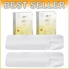 Cooling & Lightweight 2-Pack Twin Fitted Sheets - Soft 400 Thread Count Cotton