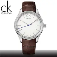 在飛比找ETMall東森購物網優惠-【瑞士 CK手錶 Calvin Klein】大錶徑皮革錶帶深