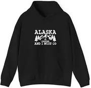 [X.Style] Alaska is Calling and I Must Go Premium ds000 Hoodie Black 2XL